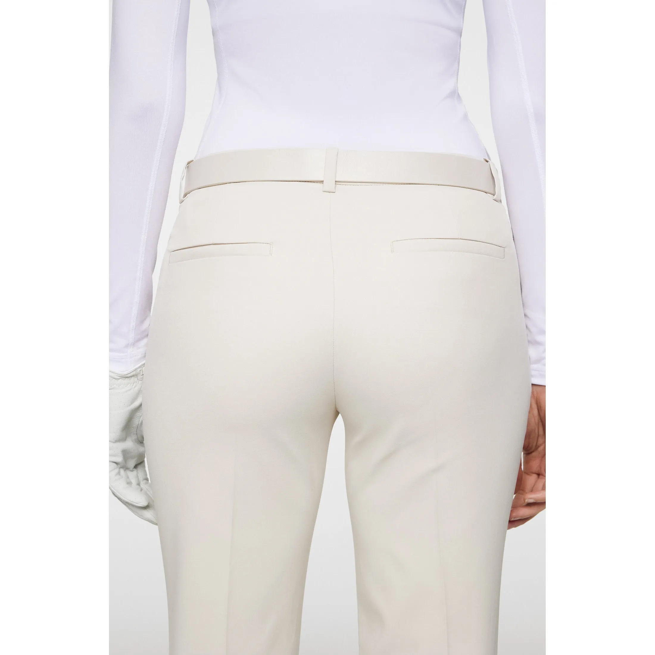 J.Lindeberg Women's Pia Golf Pants - Moonbeam Anti Pilling Finish