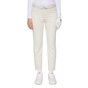 J.Lindeberg Women's Pia Golf Pants - Moonbeam NonSlipInnerGrip Lightweight Design
