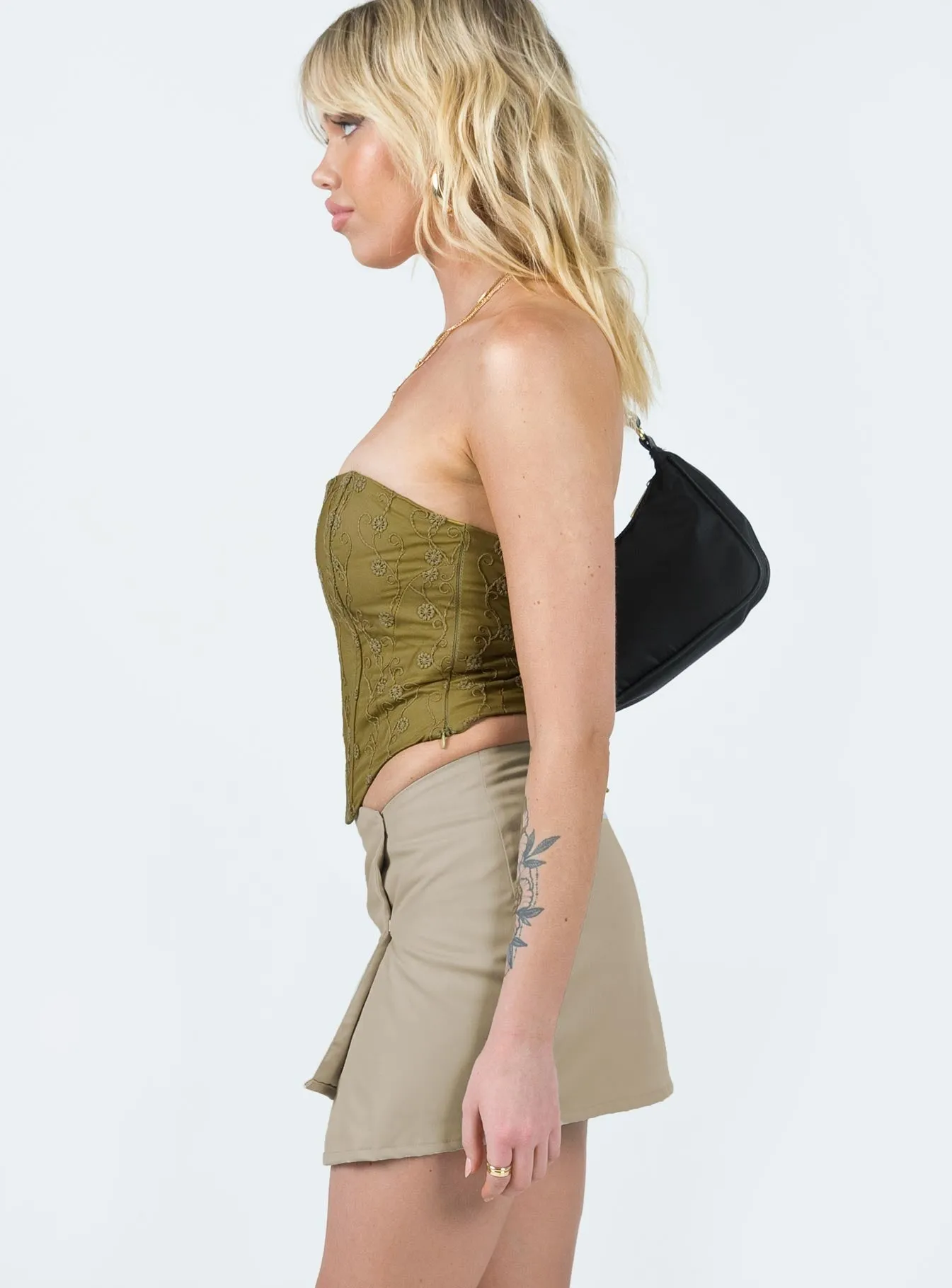 Motel Rhory Skirt Oat Simple Look