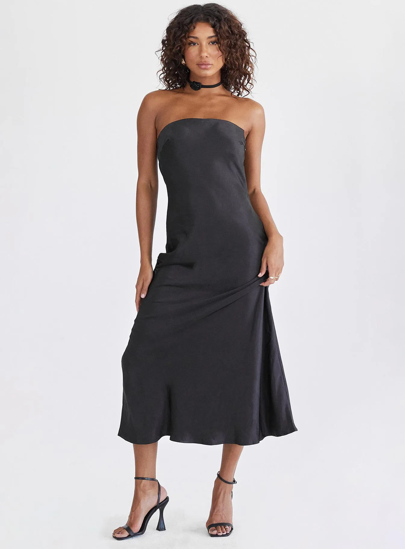 Neutral Look Haley Maxi Dress Black
