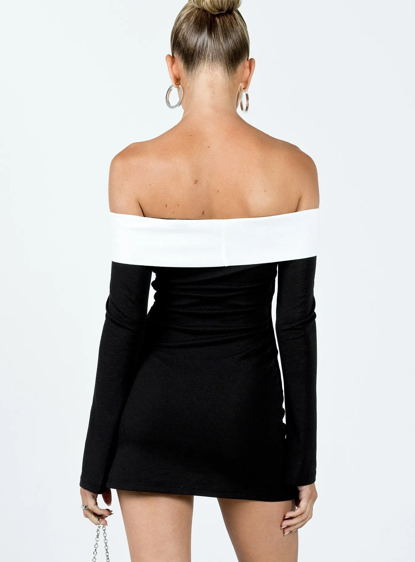 Trendy Tailoring OdorControlTreatment Anya Mini Dress Black / White