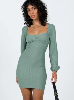 Polished Appearance Chic Everyday Wear Benaud Mini Dress Green