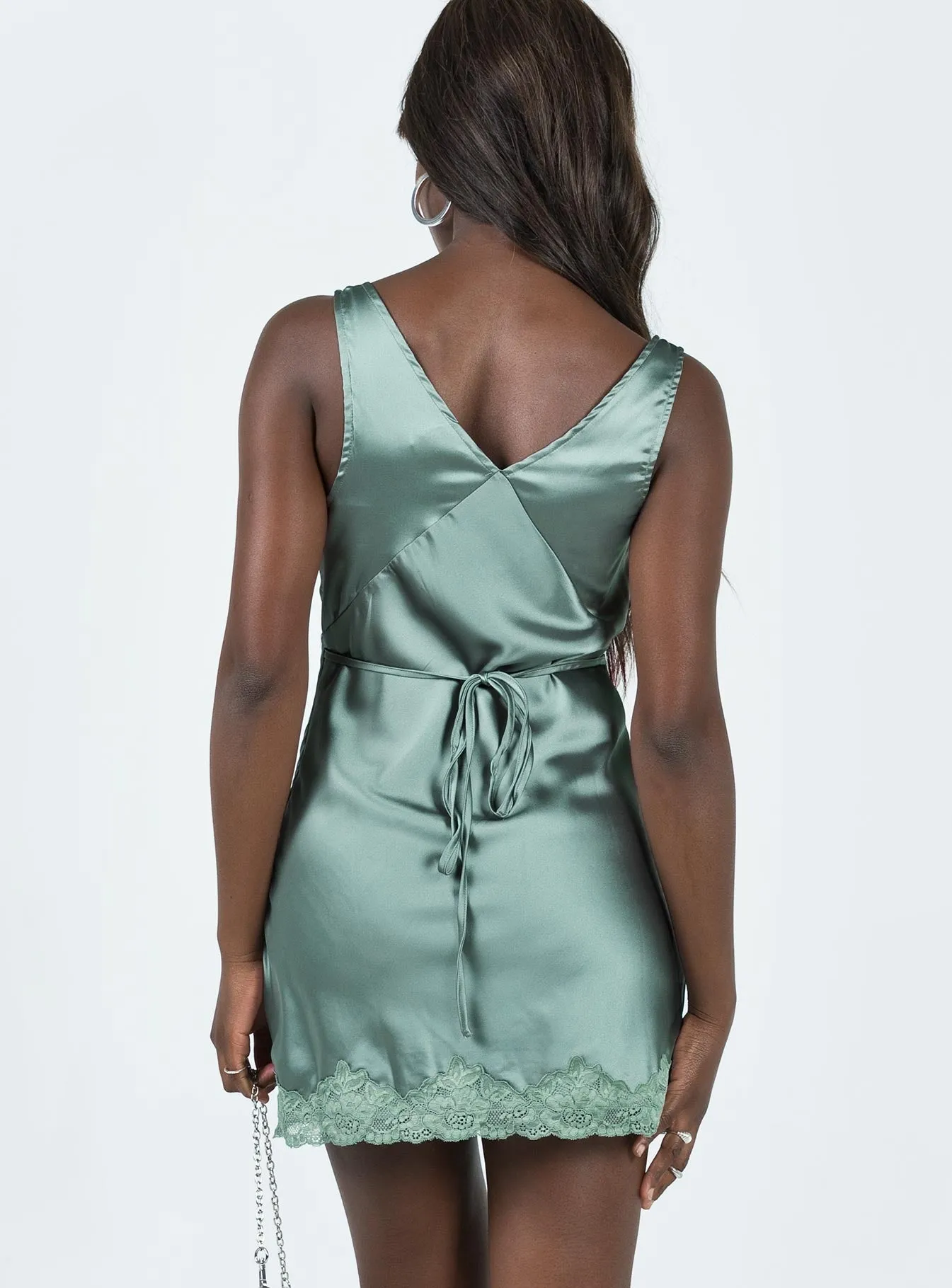 Effortless Fit Design Athenia Mini Dress Green