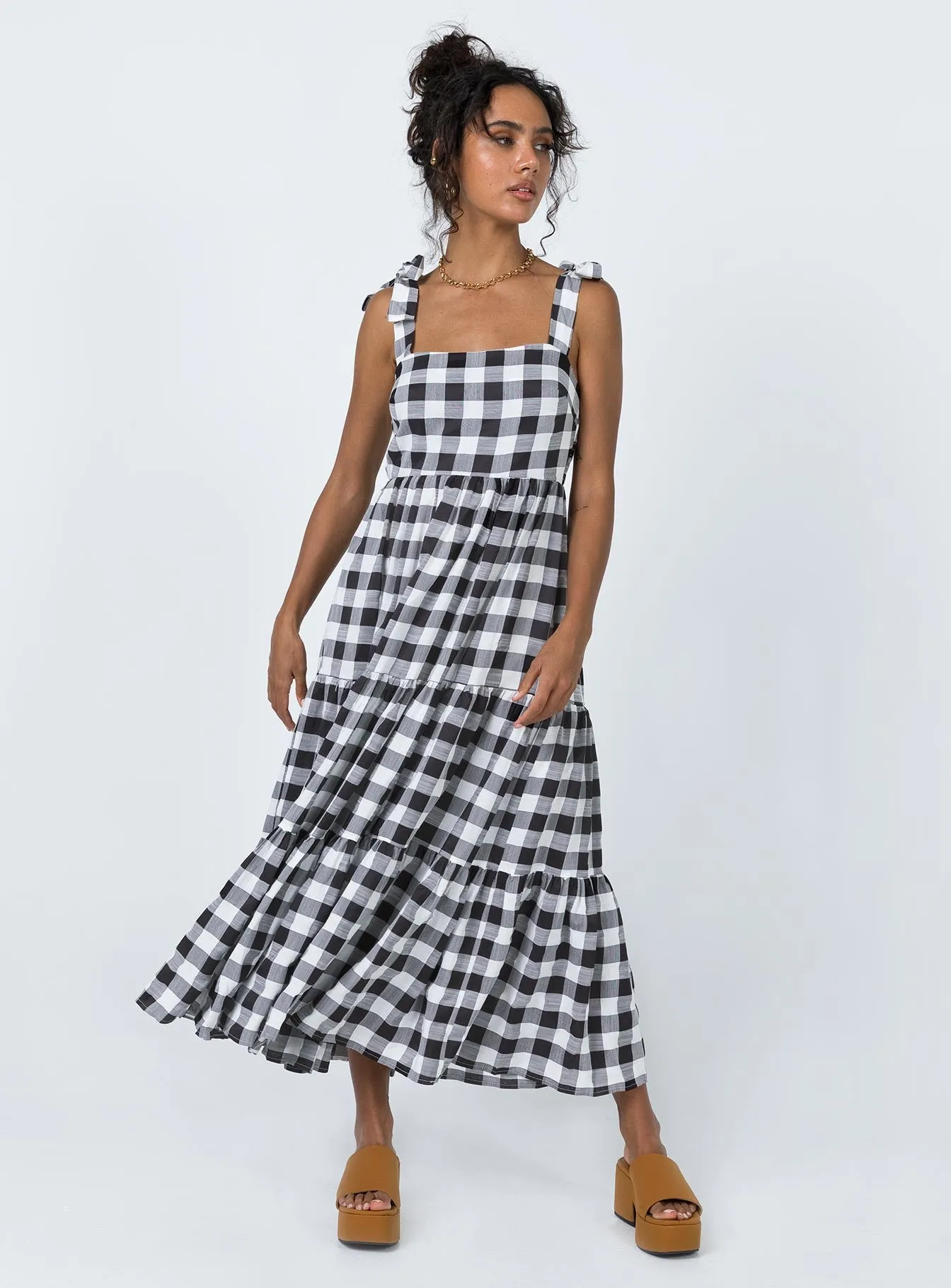 Natural Drape Rae Maxi Dress Black