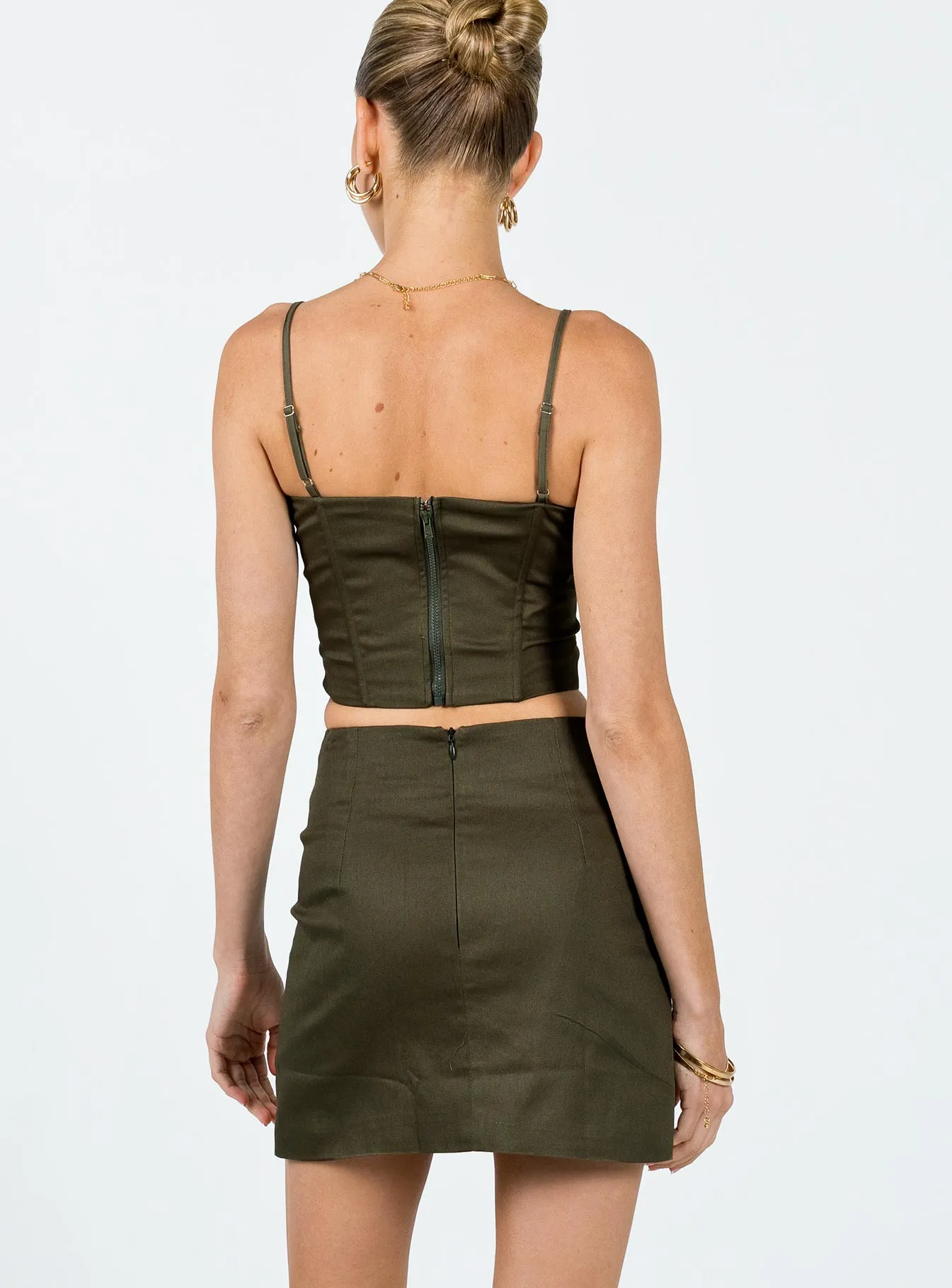 Karina Set Khaki Fresh Detail