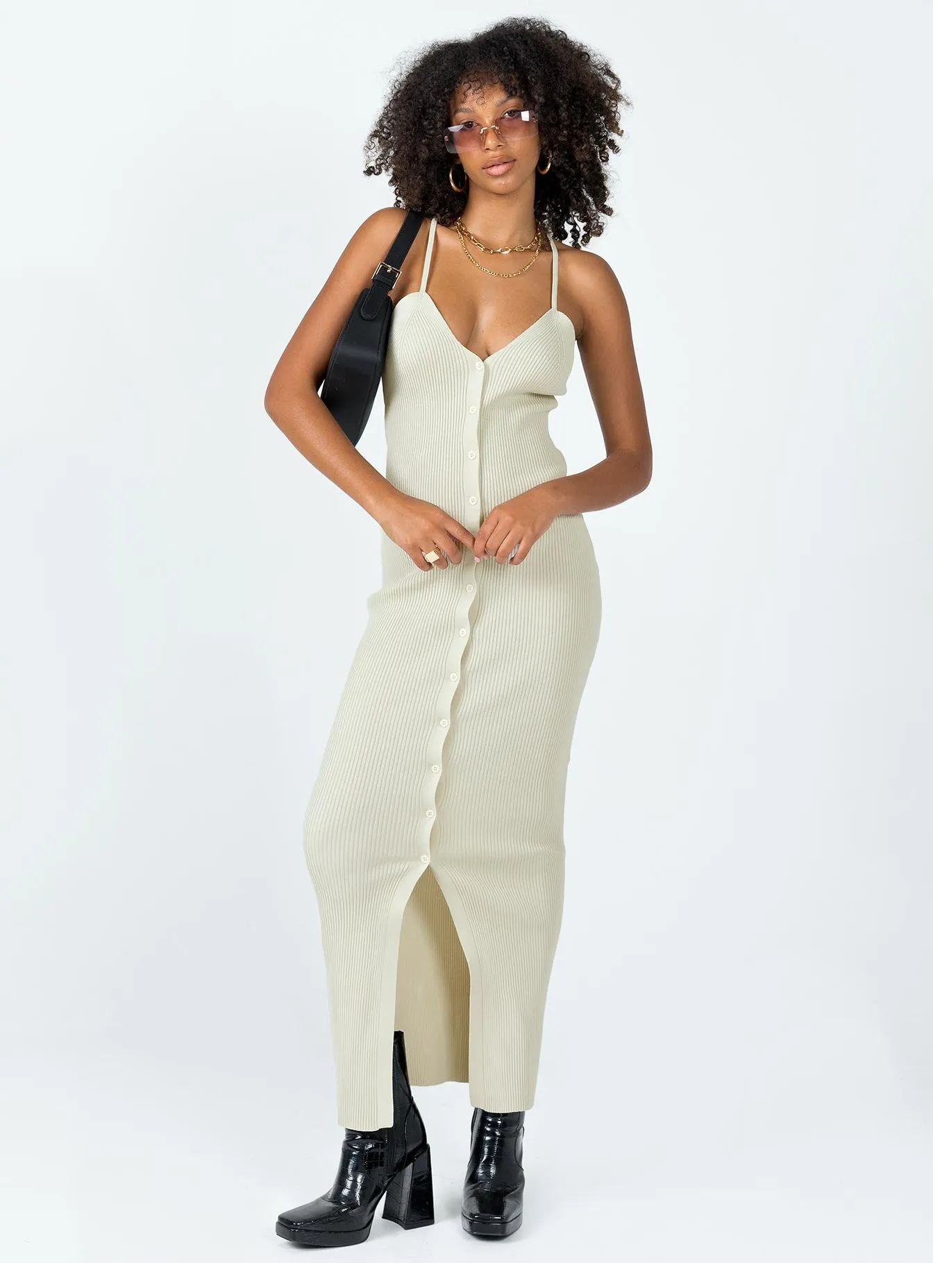 Stylish Touch Casa Midi Dress Cream