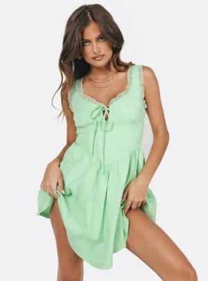 Tailored-fit Winter Proof Scarlett Mini Dress Sage