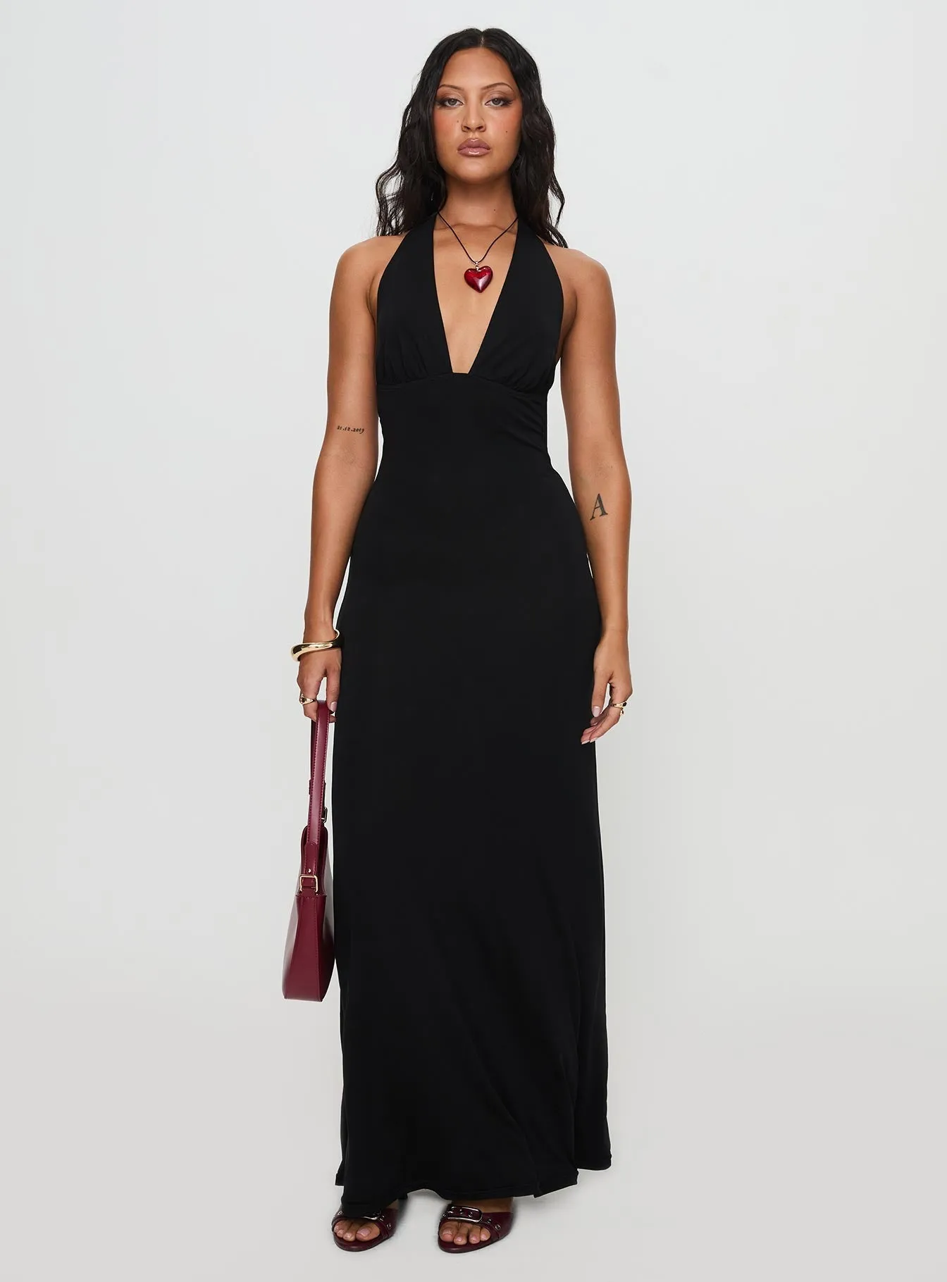 Comfortable and Soft Tinisie Maxi Dress Black