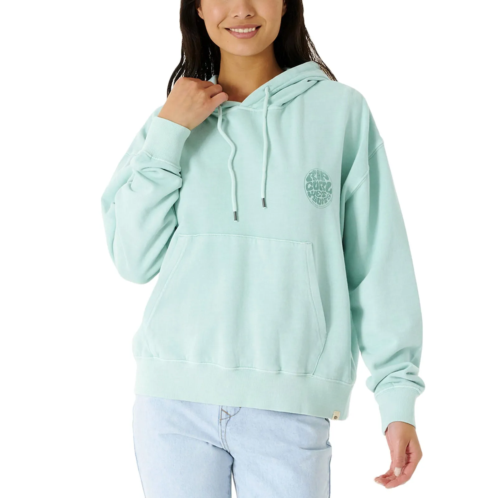 Rip Curl Womens Icons Of Surf Hood Wettie Pullover Hoodie Trendy Basics Breathable
