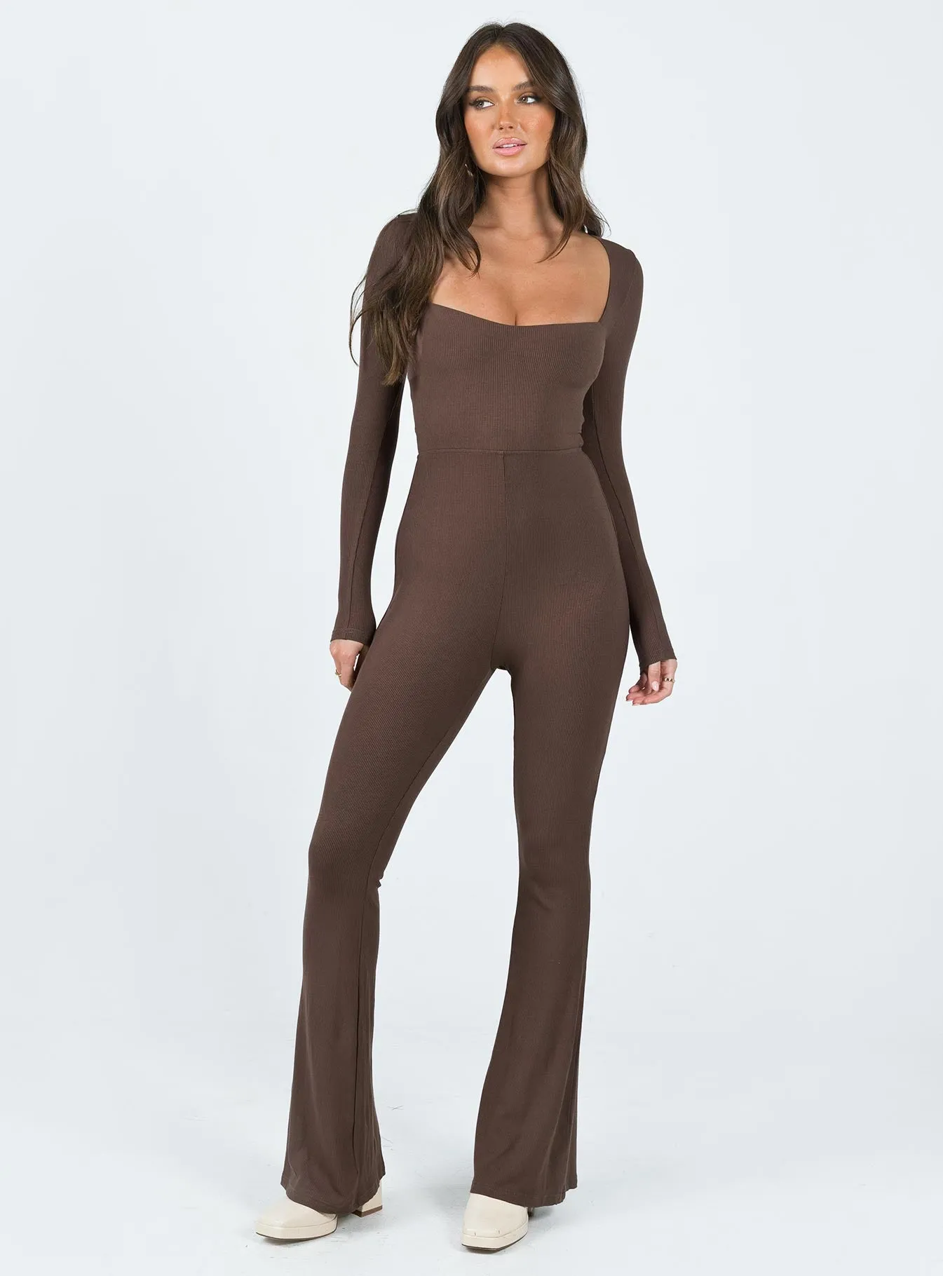 Devera Jumpsuit Brown Trendy Couple Bold Youth