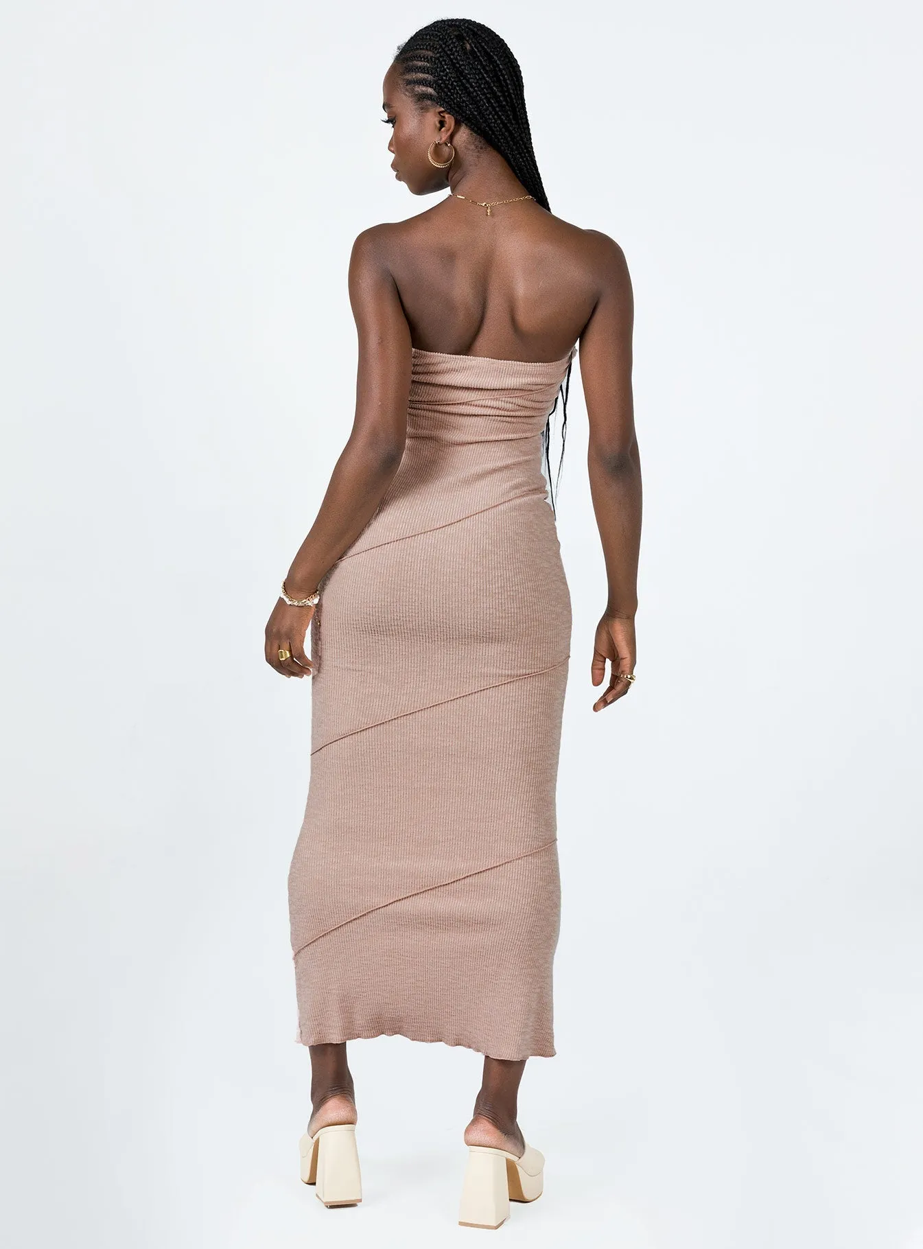 Oscar Midi Dress Dusty Pink AntiStaticMaterial