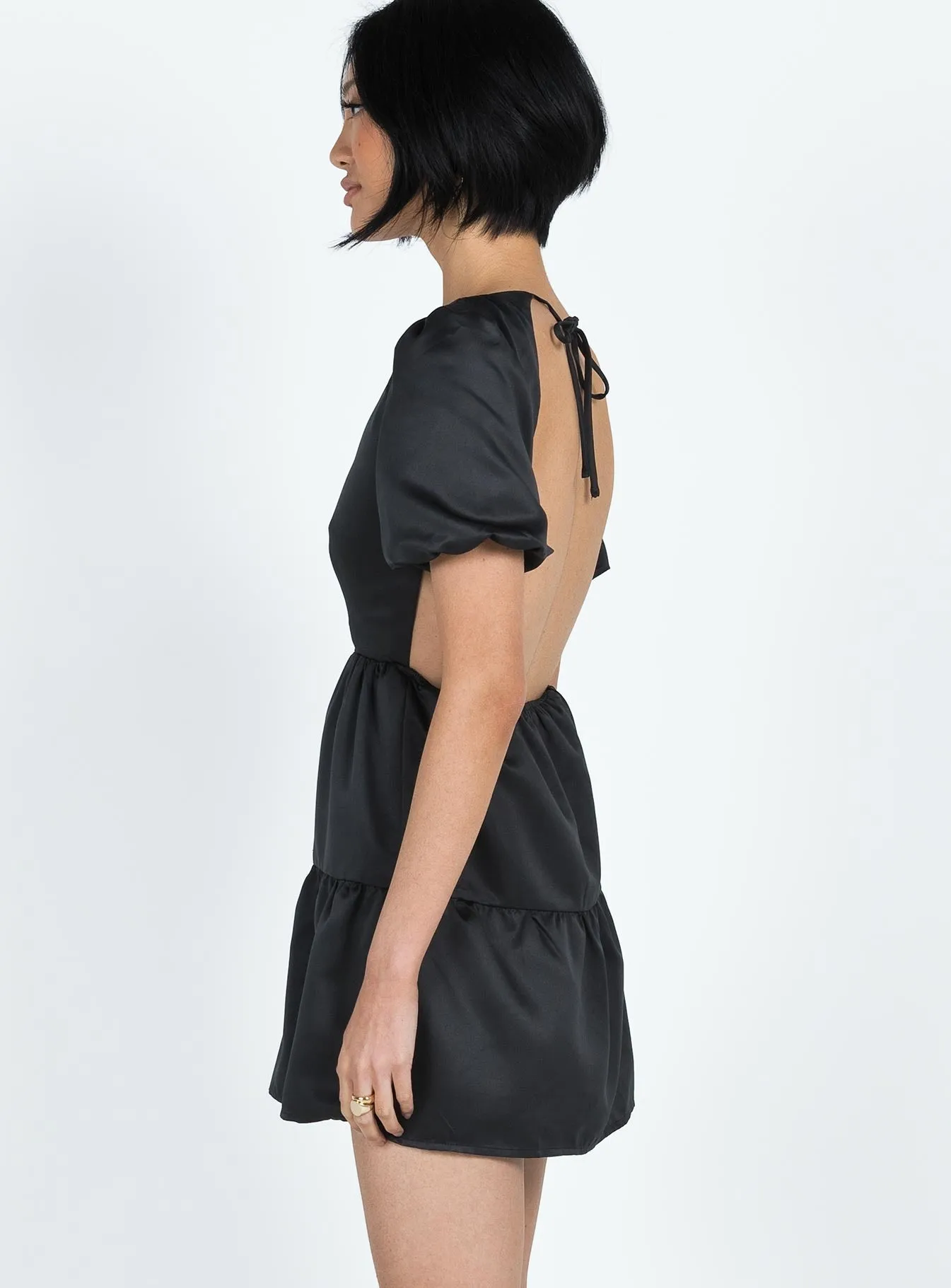 Capone Mini Dress Black Knit Warm