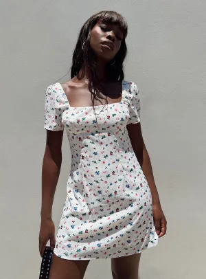 Casual and Comfy Clean Touch Hastings Mini Dress Floral Multi