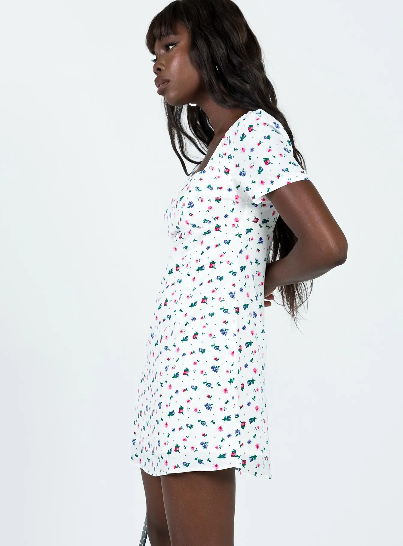 Hastings Mini Dress Floral Multi Pure Color