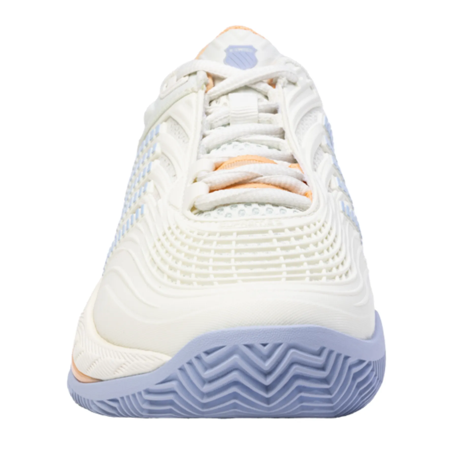 K Swiss Hypercourt Supreme 2HB WomenTennis Shoes - Star White/Heather/PchFuz Cardio Training Seamless Internal Stitching