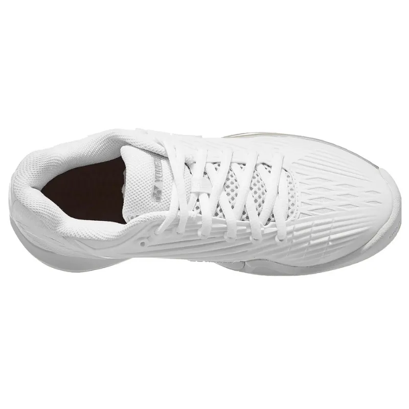 Yonex 2024 Eclipsion 5 Womens All Court Tennis Shoes - White/Cyan Wear Resistant Foreguard cushioning technology