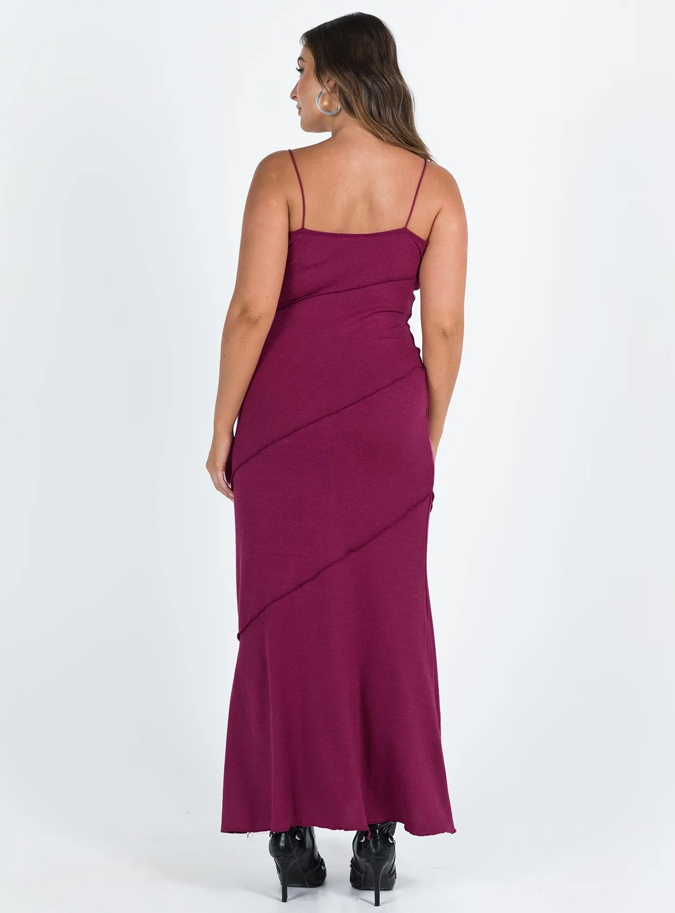 Andros Maxi Dress Burgundy everyday elegance
