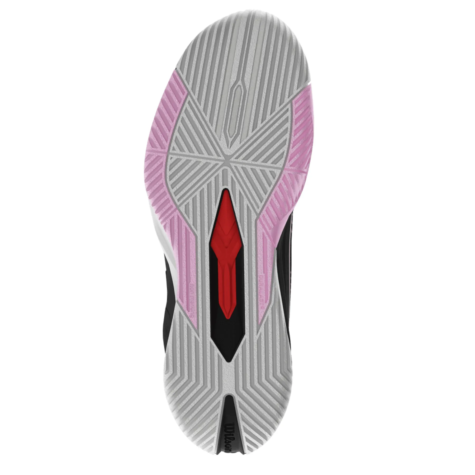 Wilson Rush Pro 4.5 Women Tennis Shoes - Black/Black/Pirouette Seamless Fit padded insole