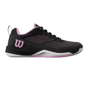 Wilson Rush Pro 4.5 Women Tennis Shoes - Black/Black/Pirouette Elastic