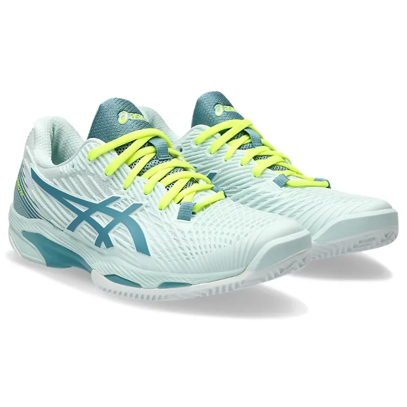 Asics Solution Speed FF 2 Soothing Sea/Gris Blue Clay Women's Tennis Shoes Lace Up Torsion control