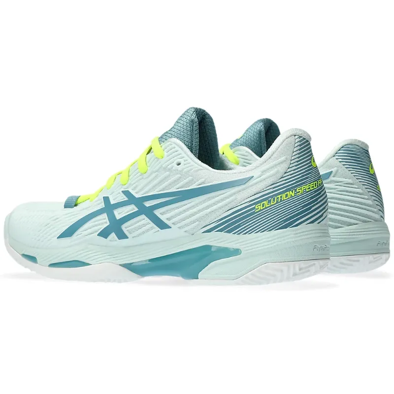 Asics Solution Speed FF 2 Soothing Sea/Gris Blue Clay Women's Tennis Shoes Soft outsole Thermal Regulating Fabric