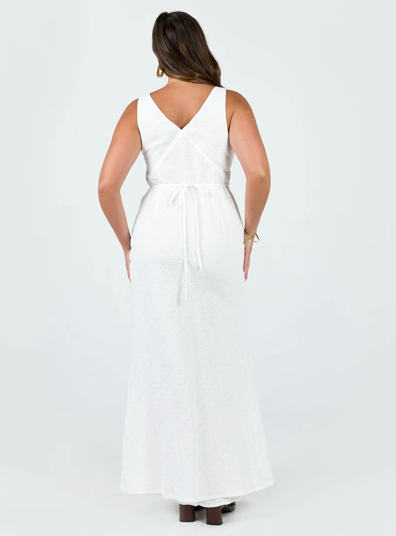 Nellie Maxi Dress White Skin Tone Elegant Everyday