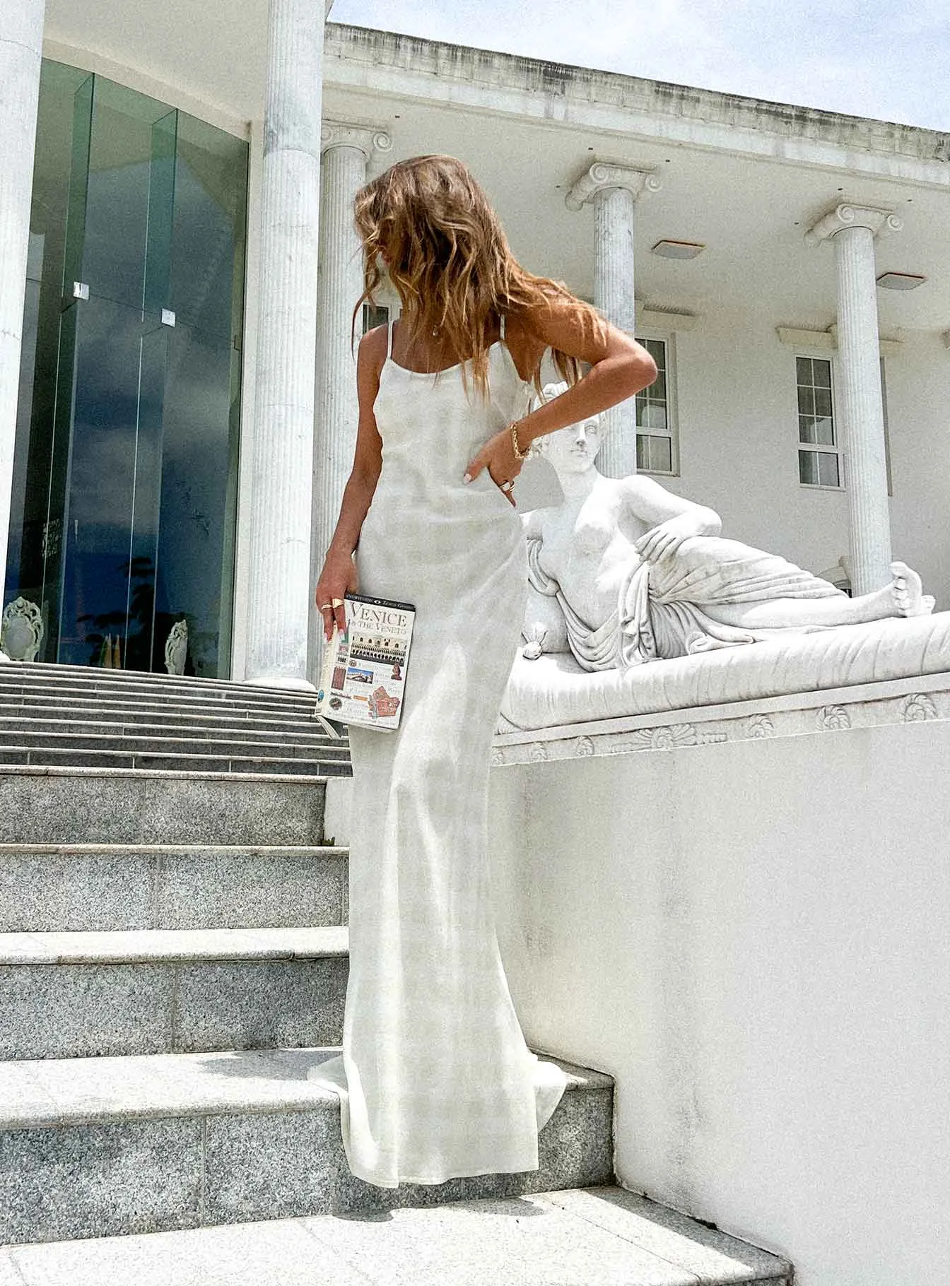 Karamu Maxi Dress Cream Day-to-evening dress