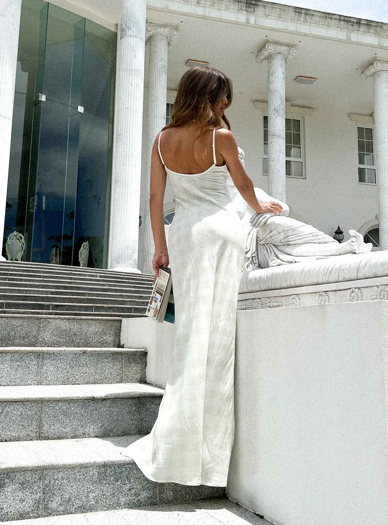 Karamu Maxi Dress Cream All Gender Fit