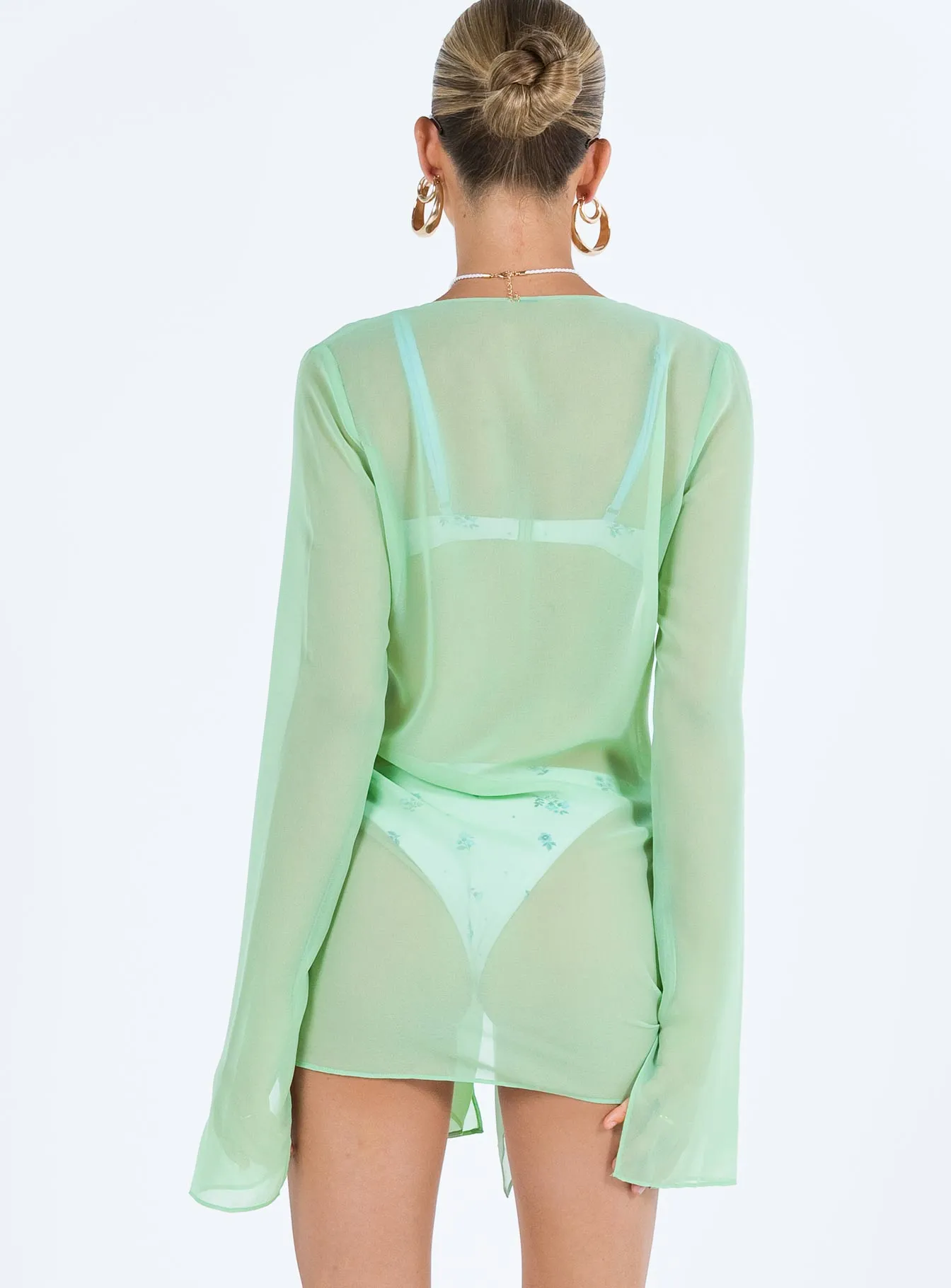 confident look Travel-Style Sharp Mini Dress Green