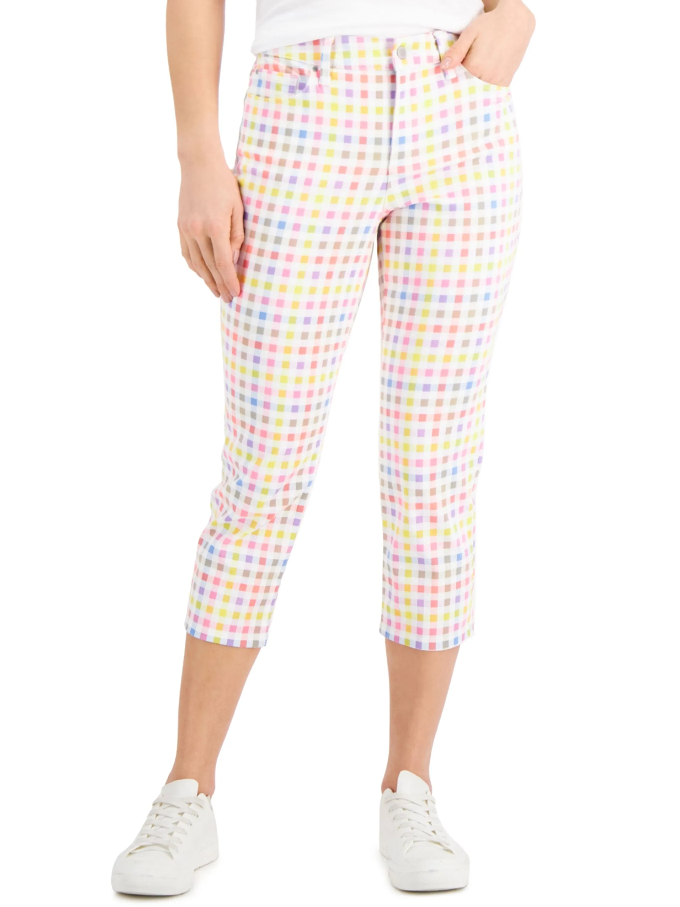Women's Plaid Casual Pant,Multi Chafe Free