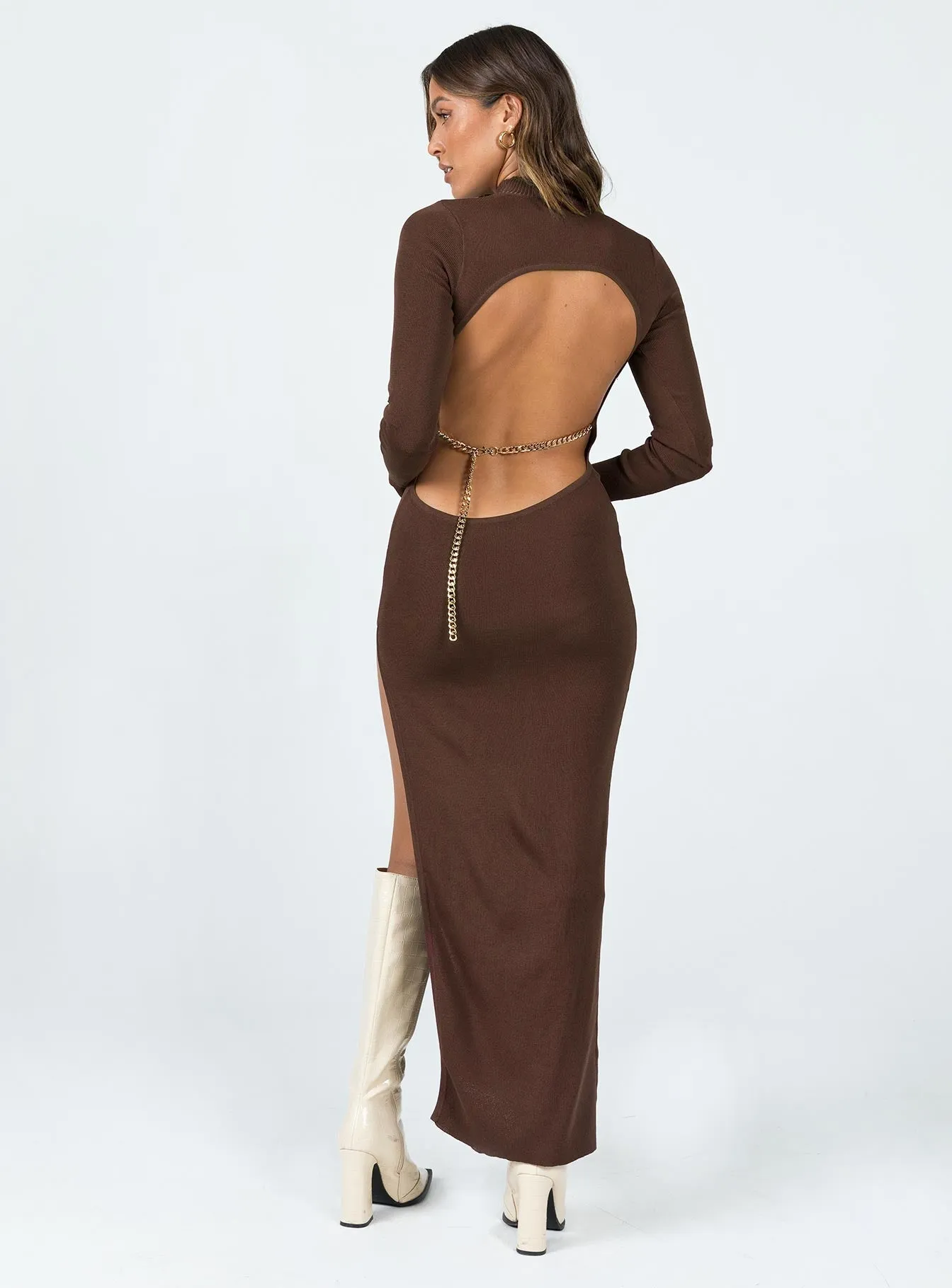 Smart Silhouette Kylen Maxi Dress Brown
