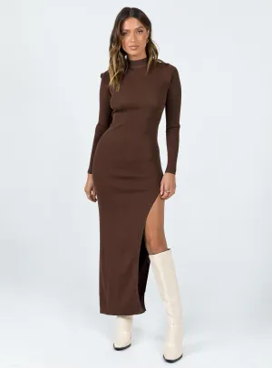 Lightweight and Breezy Kylen Maxi Dress Brown