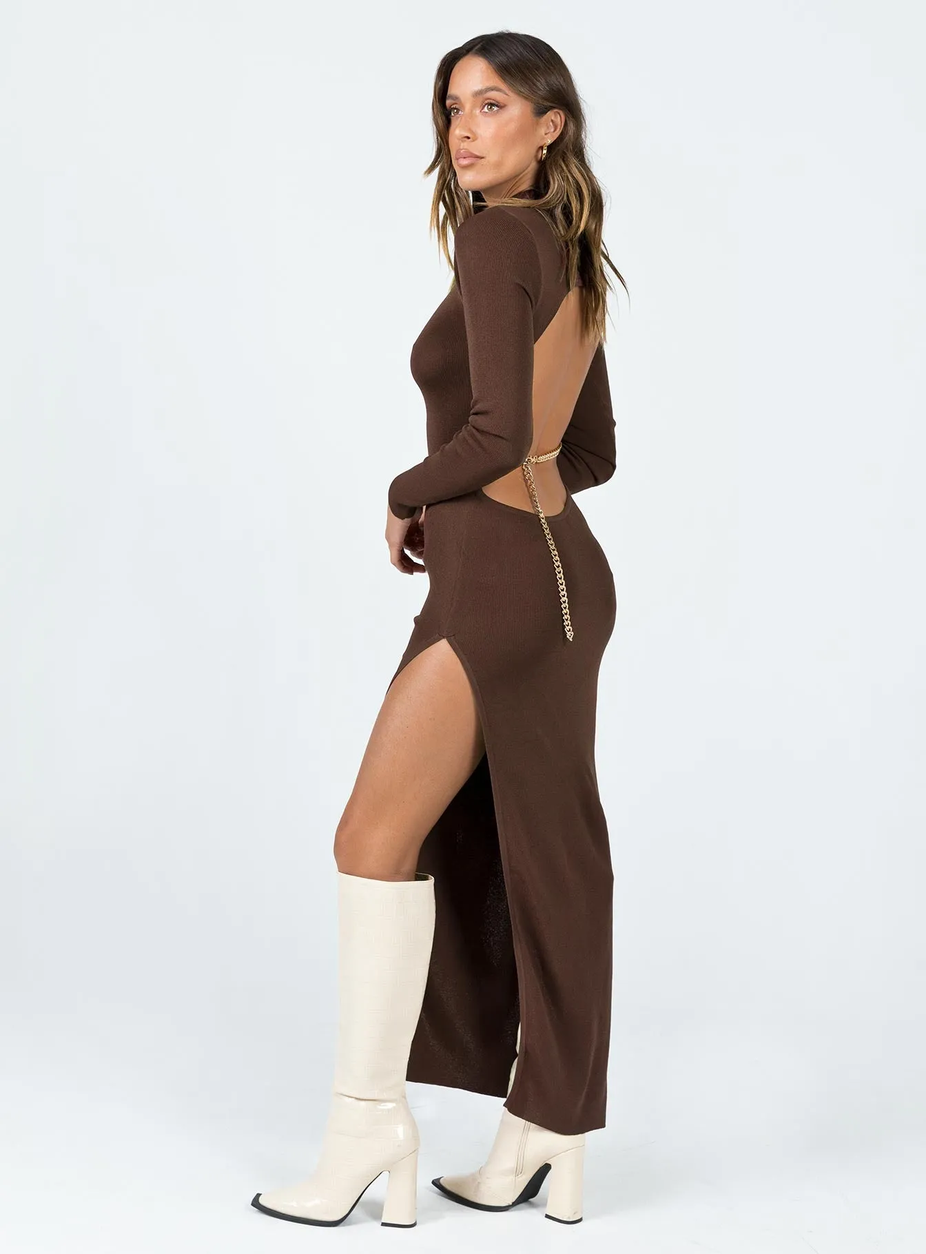 Photo Bright Kylen Maxi Dress Brown