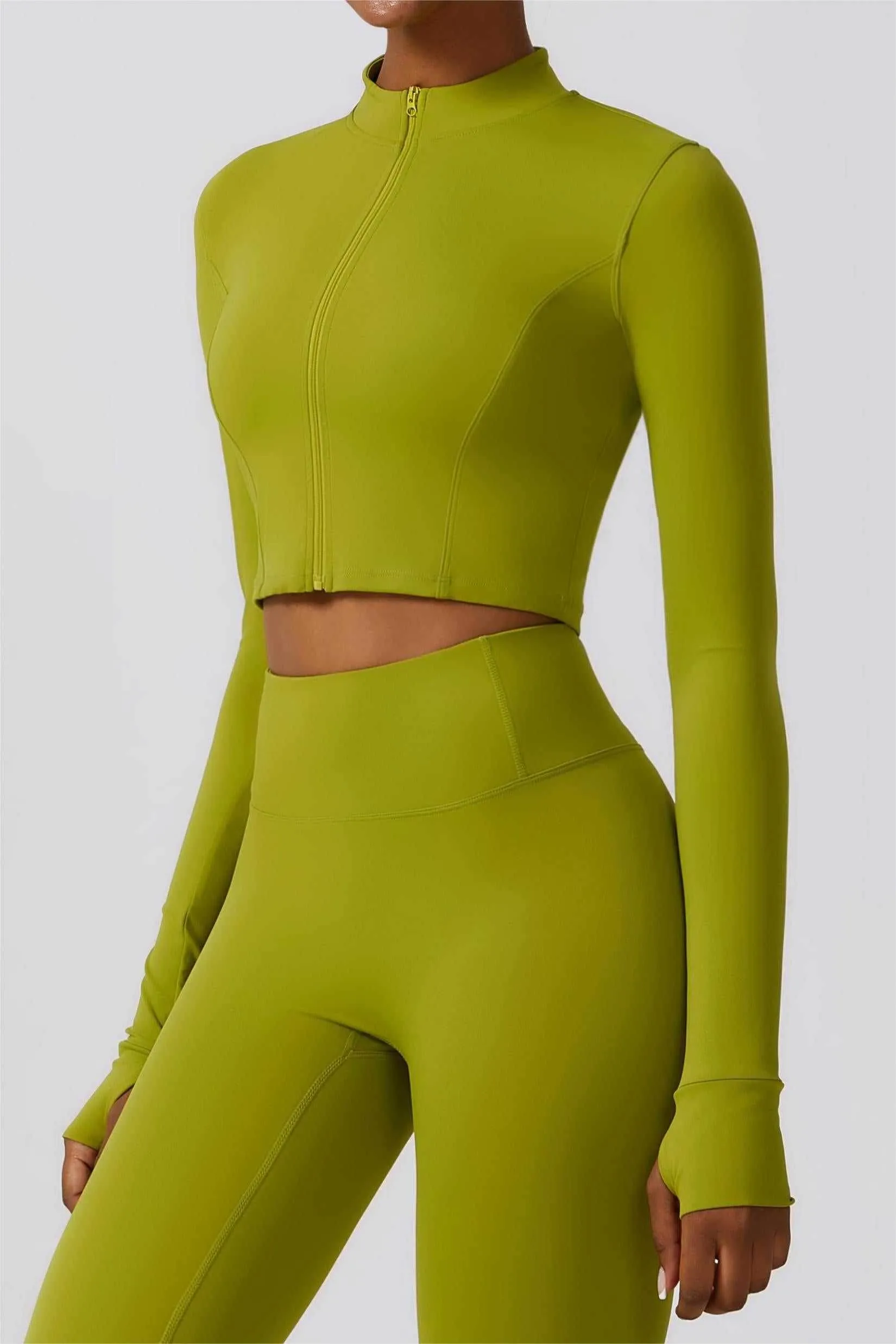 Comfort Design Crop Long Sleeve Jacket