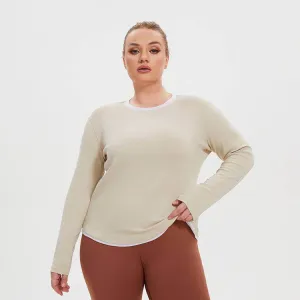 Farm Glow Winner Vibe Long Sleeve Colorblock Workout T-Shirt