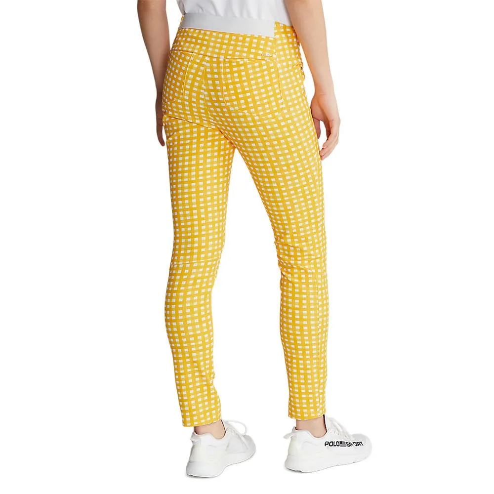 Anti Odor Treatment RLX Ralph Lauren Women's Printed Eagle Pants - Yellow Fin Gingham