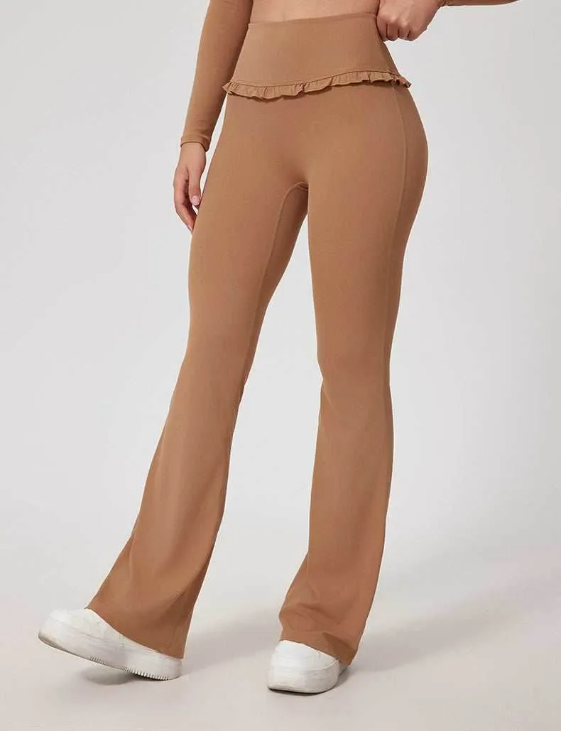 MoistureWickingTechnology Tight Core Yoga Flounce Flare Leggings