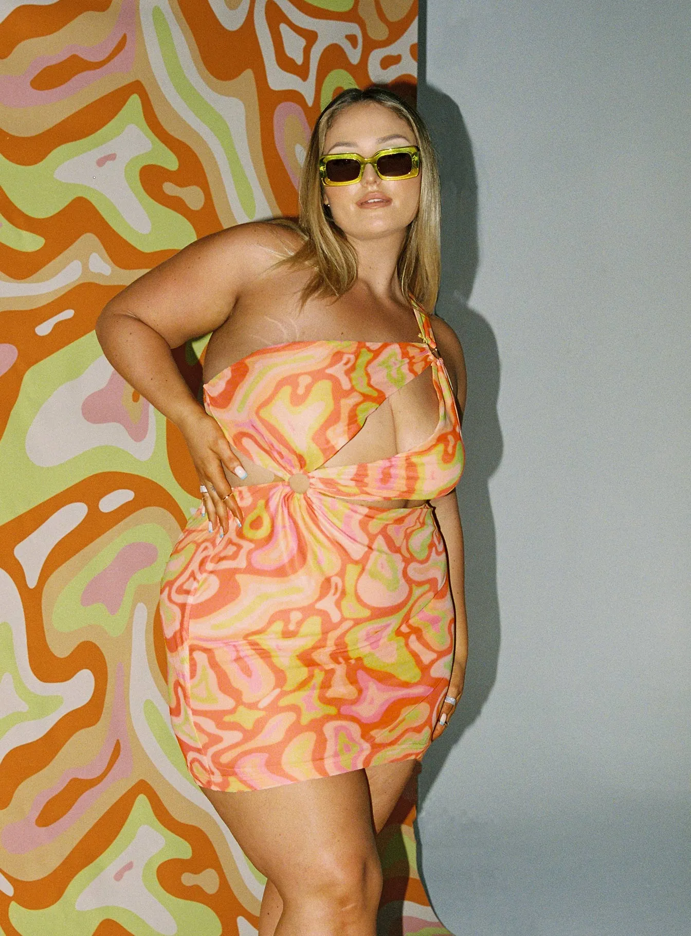 Greater Power Mini Dress Multi Curve Lightweight Comfort Cozy And Stylish