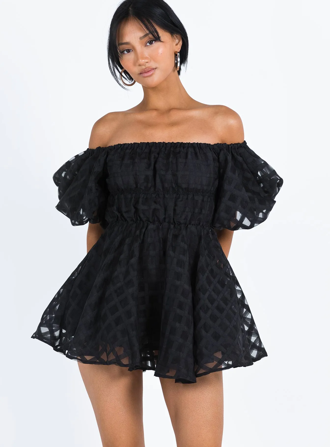Summer Friendly tailored look Pascali Mini Dress Black