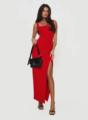 Trend Smart Bombshell Maxi Dress Red