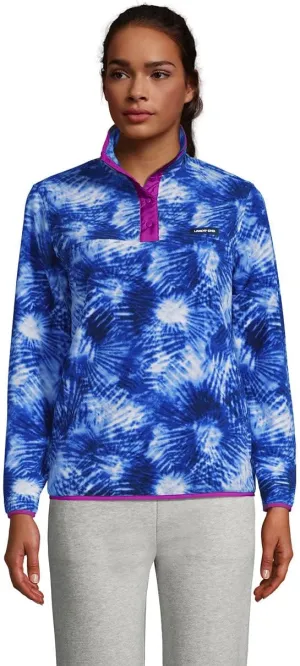 Sustainable Fabric Lands' End Women's Snap Neck Heritage Fleece Pullover