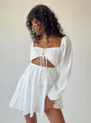 Emelia Mini Dress White Sleek and Sleek