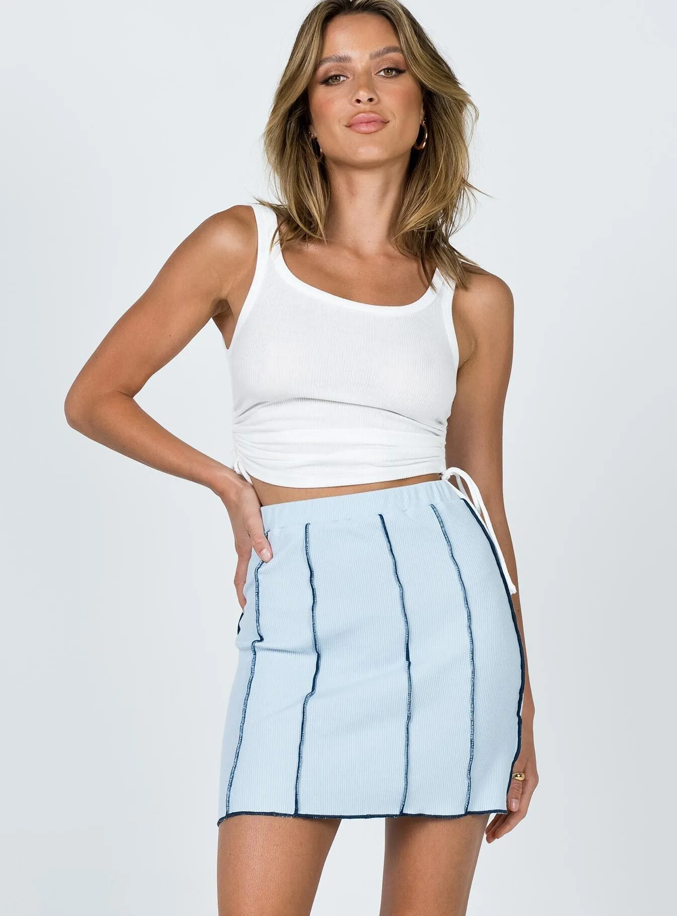 Nelle Mini Skirt Blue City Tones