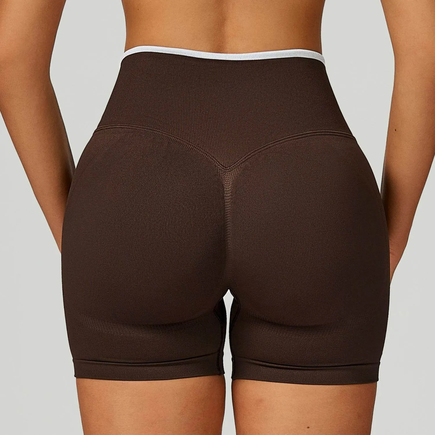 Scrunch Butt Lifting Biker Yoga Shorts LightweightTextile