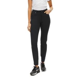 Rohnisch Women's Chie Comfort Golf Pants - Black Slimline Fit Ultra Stretch