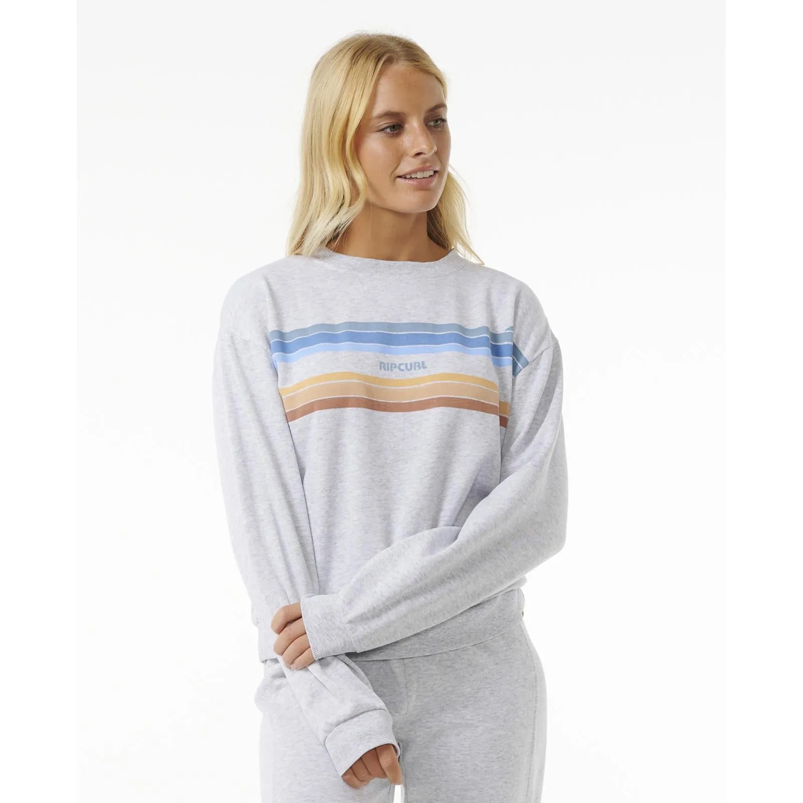 Home Comfort surfing suitable Rip Curl Womens High Tide Surf Crew Neck Sweatshirt
