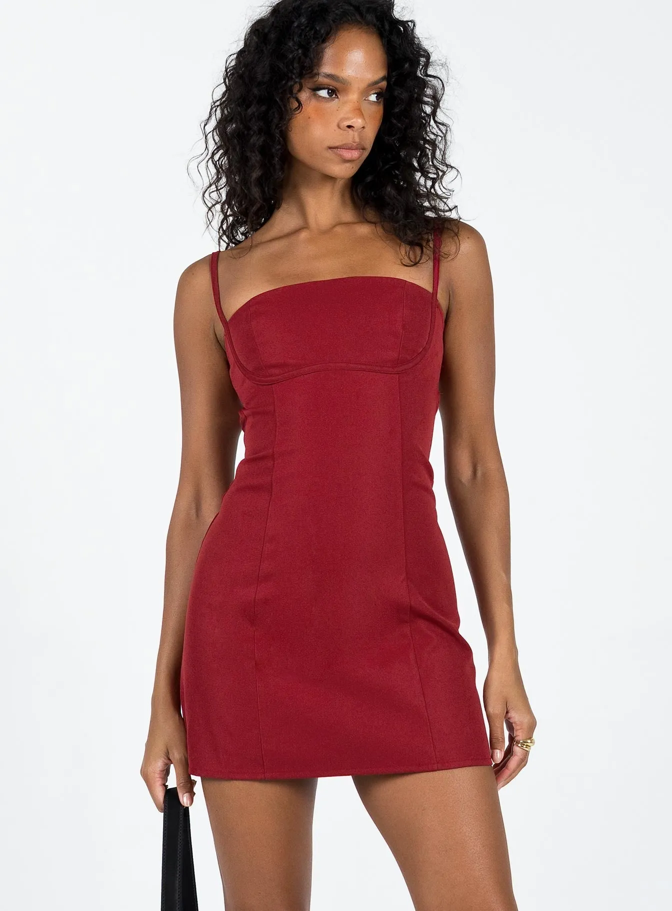 Sleek Design Monza Mini Dress Red