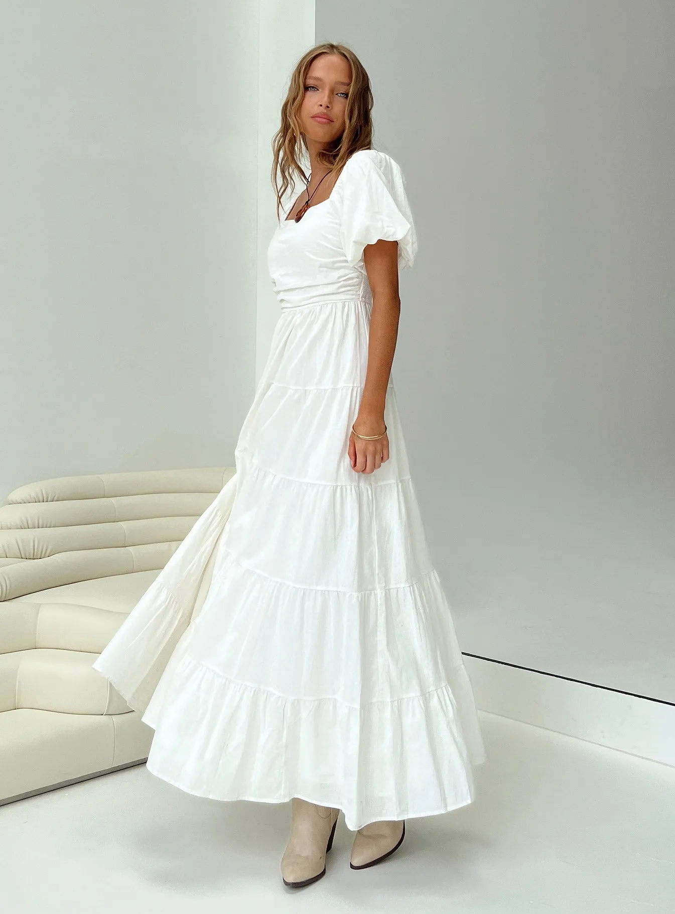 Perfect Comfort Wear Garrity Maxi Dress White