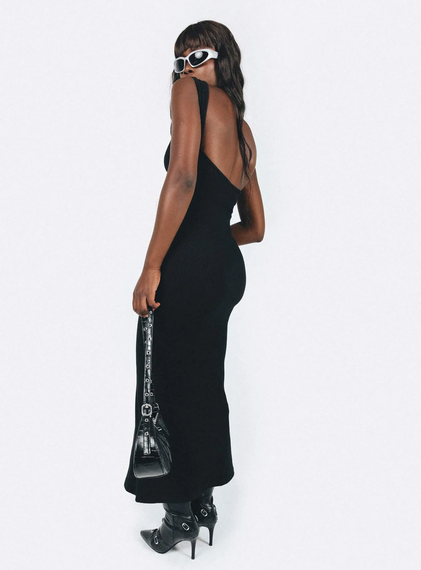 Relax Form Chic Tailoring Smythe Maxi Dress Black