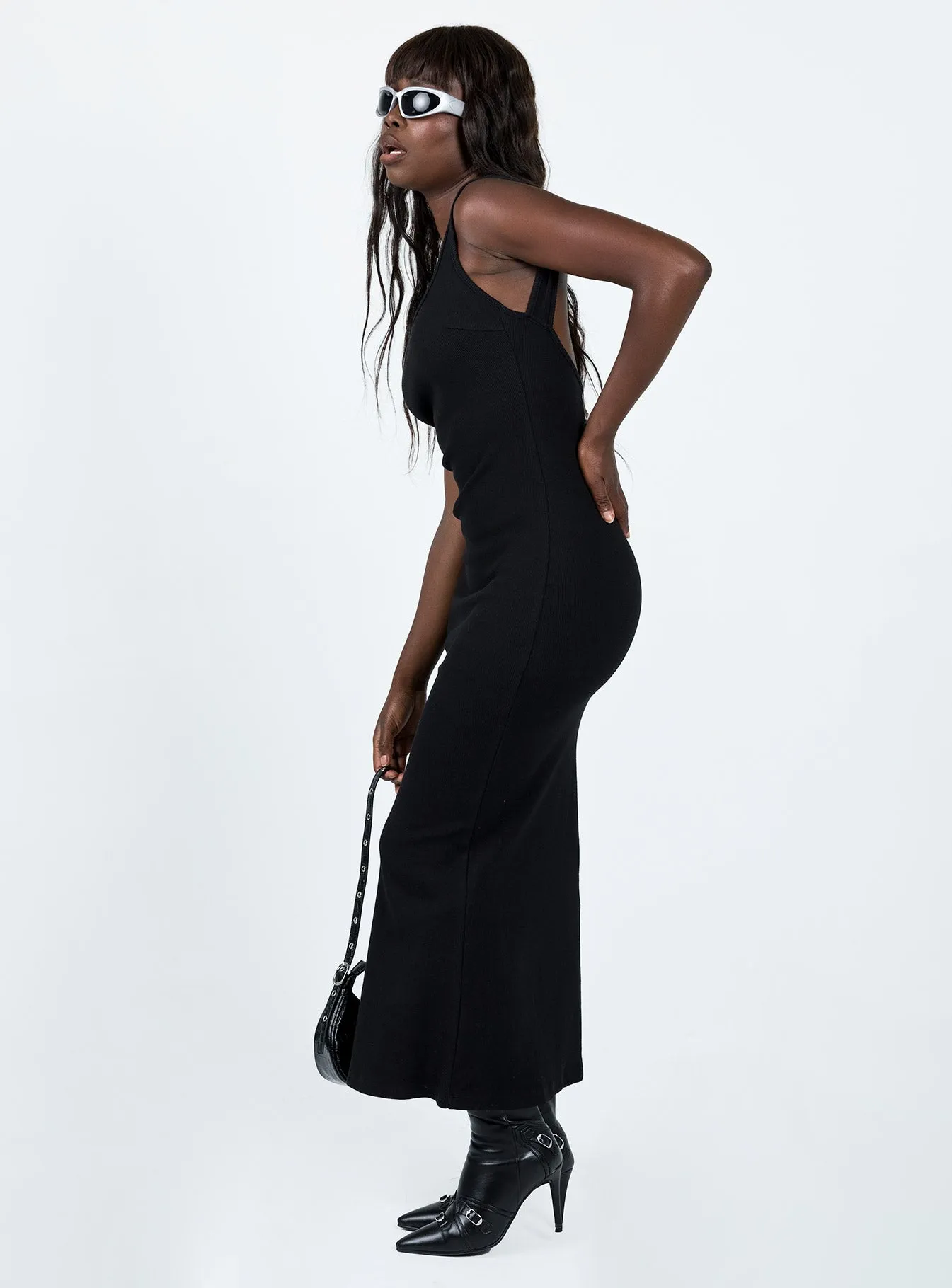 Happy Glow Smythe Maxi Dress Black